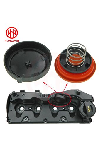 Choice PCV Valve Cover With Membrane For VAG 1.6TDI, 2.0TDI, 3.0TDI VW Jetta Golf / Audi A4 A6 Q5 03L10...
