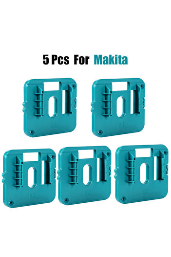 Choice1 For Makita 5PCS Battery Holder Storage Rack for Makita/Dewalt/Milwaukee14.4V 18V Li-ion Battery,Wal