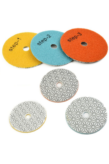 Choice Grit 1 4 Inch 100mm Diamond Polishing Pads Dry/Wet Sanding Disc For Granite Stone Concrete Marble Po