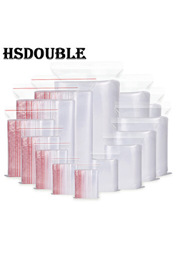 Choice Double Sided 5-Wire 9 x 13cm(100pcs) 100 Pcs/Pack 5-12 Wire Self Seal Clear Plastic Poly Resealable