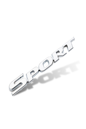 Choice 3D Chrome ABS Car Letters Logo SPORT Emblem Badge Sport Stickers Car Rear Trunk Accessories