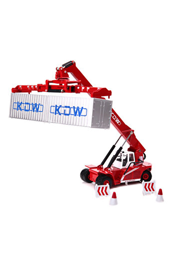 Choice Red 1:50 Alloy Container Crane Model Children Gift Simulation Engineering Cars Kids Gift Constructio