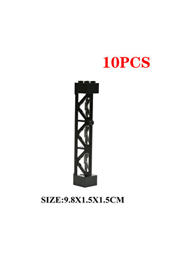 Choice Black Double Sided Baseplates Bracket City Accessory Pillars MOC Parts For Military Building Blocks