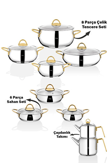 Taç Gold Collection 15 Piece Dowry Set