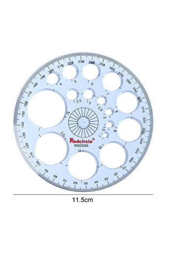 Choice 1PC Multifunction Geometric Template Plastic Measuring Ruler Circles Drawing Shape Geometric Drawing
