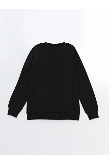 LC Waikiki Crew Neck Long Sleeve Printed Girl's Sweatshirt