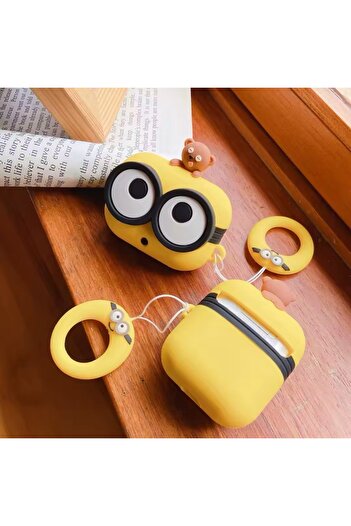 Go Aksesuar Airpods 3. Nesil Uyumlu Oyuncaklı Tasarım Kalın Silikon Koruyucu Kılıf