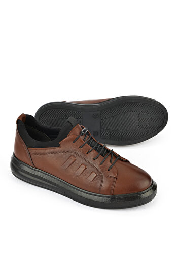 Ziya Ανδρικό Sneaker από γνήσιο δέρμα - Tan 143423Z72