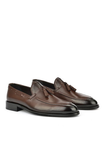 Ziya Genuine Leather Men's Classic Shoes - 1511027 Z206 Coffee