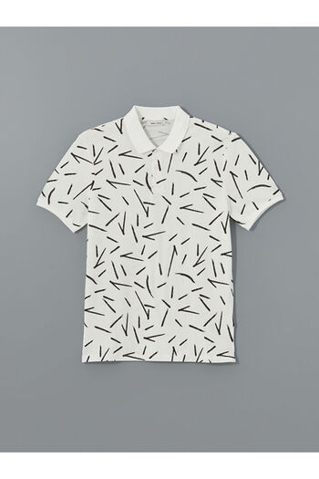 LC Waikiki Polo Neck Short Sleeve Patterned Pique Men's T-Shirt