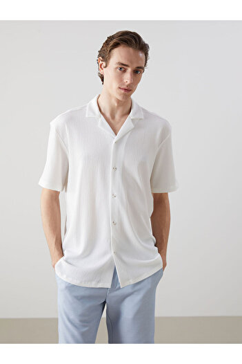 LC Waikiki New Season Regular Fit Short Sleeve Men's Shirt - S5Ec97Z8