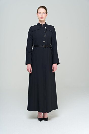 Olcay Ζώνη Chief Collar και Σατέν με Λεπτομερή Φόδρα ΜΑΥΡΟ 6563