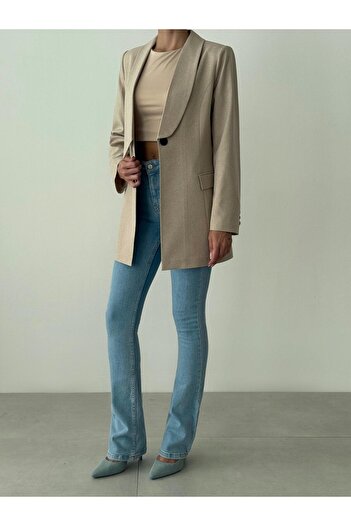 BUTİK ELAJ Women's Stone Shalyaka Blazer Jacket