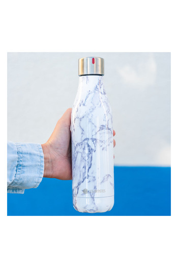 Les Artistes Paris Thermal Insulated Steel Thermos 500ml Marble Black & White