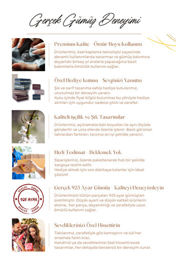 Parmas Design Kadın Kalp Ve Kelebek Tasarım 925 Ayar Gümüş Kolye