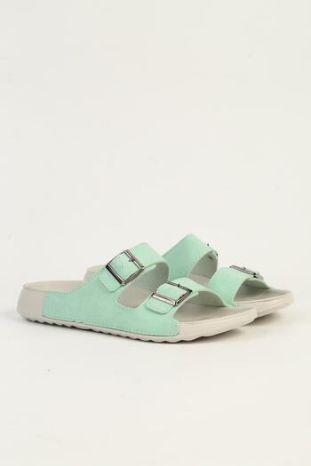 Benetton Bn-1418 Model Mint Green Women's Slippers