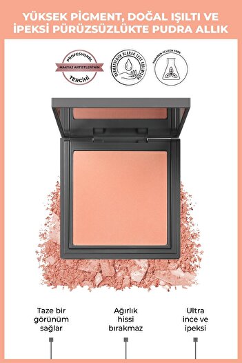 Alix Avien İpeksi Allık - Powder Blush 107 Soft Peach