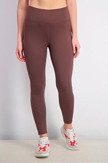 Tchibo Women Sportswear Fit Training Tights, Dark Brown