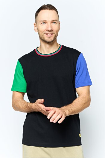 Puma Men Sportswear Fit Outdoor T-Shirt, Black Combo