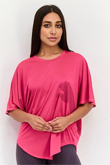 Puma Women Sportswear Fit Short Sleeves Training Top, Pink