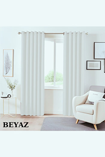 MebelPort Curtain Blackkout Fountain Stitching Shape Single Wing