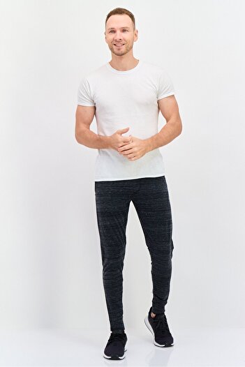 Champion Men Sportswear Fit Heather Outdoor Sweatpants, Black