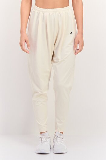 adidas Women Regular Fit Yoga Track Pants, Cream