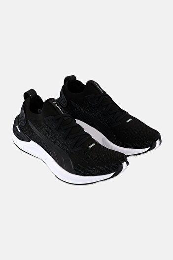 Puma Women Electrify Nitro Lace Up Running Shoes, Black