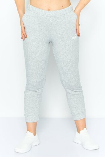 Puma Women Regular Fit Heather Training Sweatpants, Light Grey