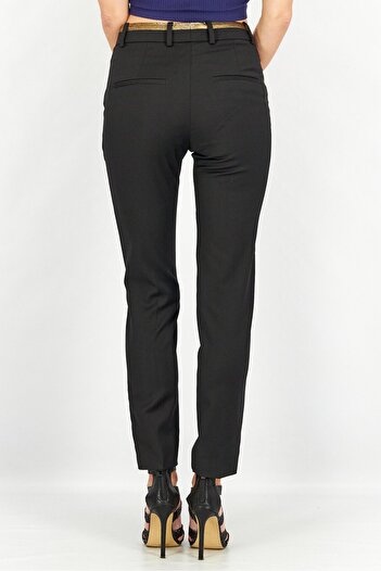 The Kooples Women Straight Leg Textured Casual Pants, Black