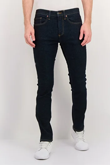 GAP Men Skinny Fit Solid Stretchable Denim, Navy