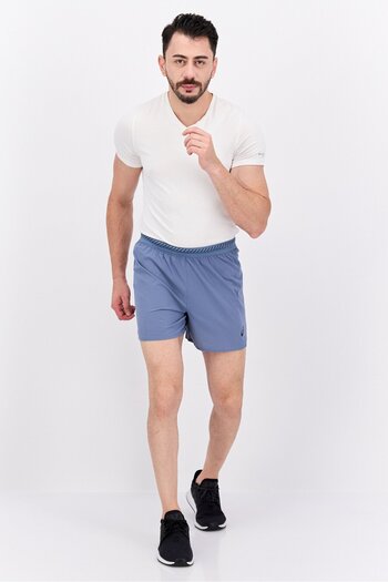 Asics Men Sportswear Fit Band Logo Running Shorts, Sage Blue