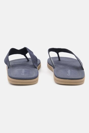 Club Room Men Medium Riley Slip On Flip Flop, Navy Blue