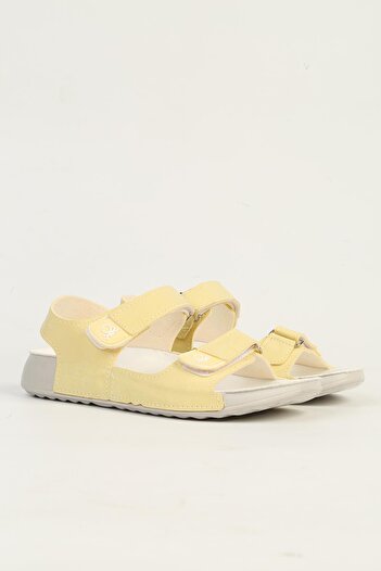 Benetton Bn-1419 Model Yellow Kids Sandals
