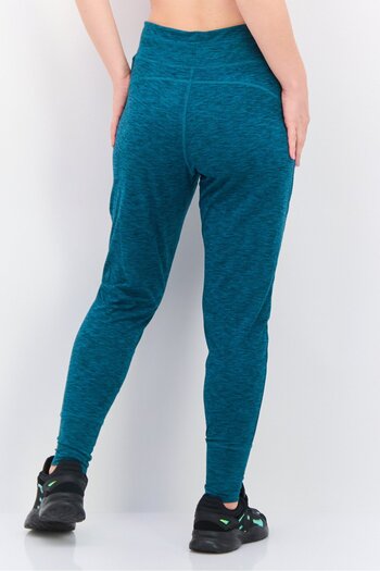 Nine West Women Sportswear Fit Training Jogger Pants, Heather Teal Green