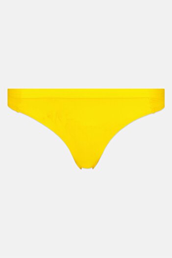 Zendaya Tommy Women Solid Pull On Bikini Bottom, Yellow
