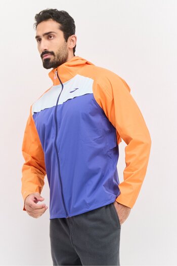 Brooks Men Sportswear Fit Long Sleeve Outdoor Jacket, Orange