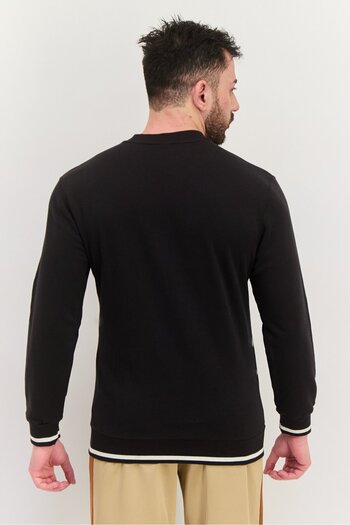 Puma Men Sportswear Fit Long Sleeve Training Sweatshirt, Black