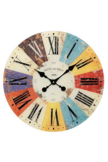 AMS Wall Clock 9467, Quartz, Multicolour, Analogue, Classic