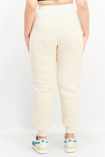 Fila Women Sportswear Fit Sherpa Pants, Cream
