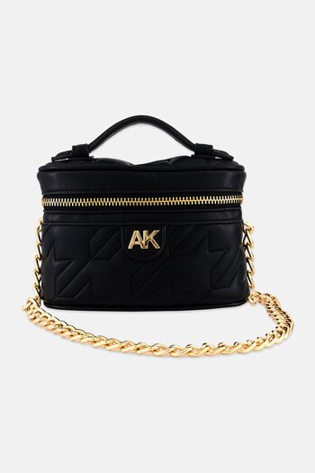 Anne Klein Women Brand Logo Small Cross Body Bag 11 H x 19 L x 6 W cm, Black
