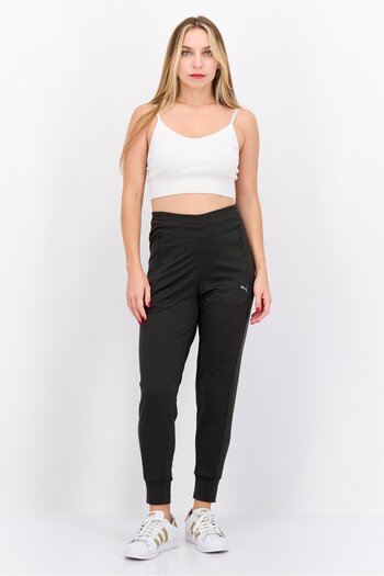 Puma Women Sportwear Fit Brand Logo Training Pants, Charcoal