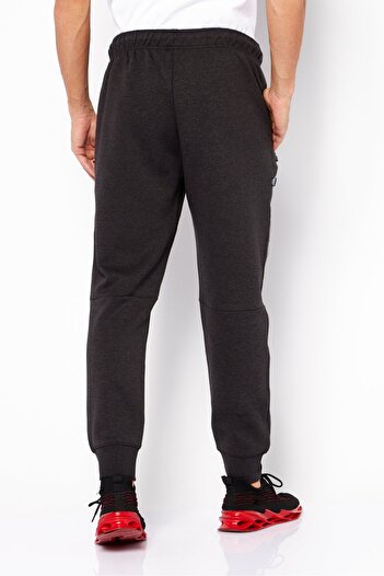 DKNY Sport Men Sportswear Fit Brand Logo Training Jogger Pant, Dark Heather Grey