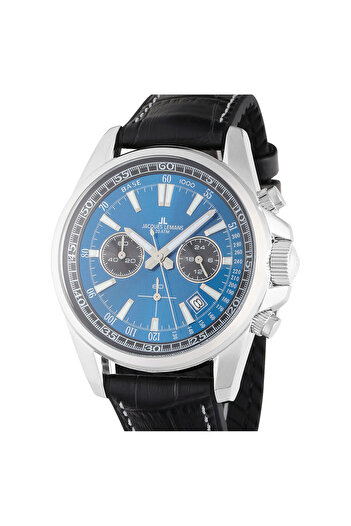 Jacques Lemans Ανδρικό ρολόι Jacques Lemans 1-2117S, Quartz, 44mm, 20ATM