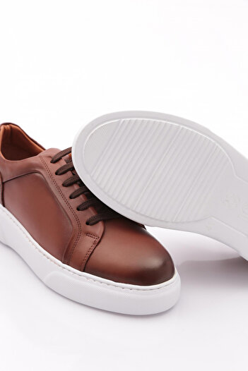 DGN Erkek Sneakers Ayakkabı Taba Beyaz 301673025