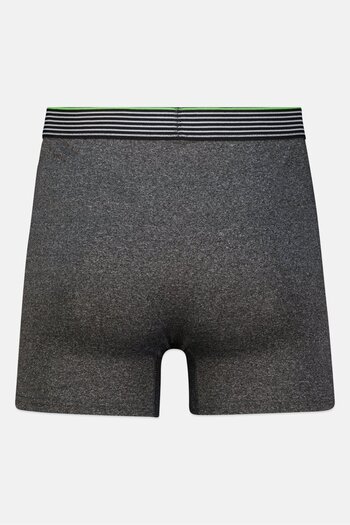 Prince Men 3 Pieces Brand Logo Boxer Brief, Black