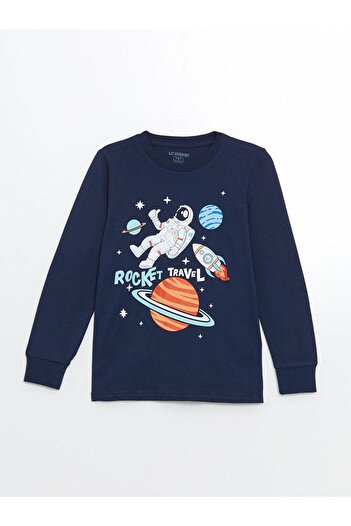 LC Waikiki Комплект піжами для хлопчиків LCW Kids Crew горловина