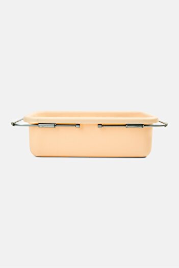 BEBEHOME Extendable Draining Basket 10 H x 30 L x 15 W cm, Beige