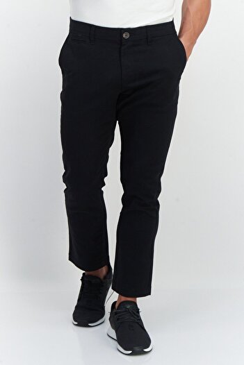 Tahari Men Slim Fit Flex Waist Flat Front Pants, Black