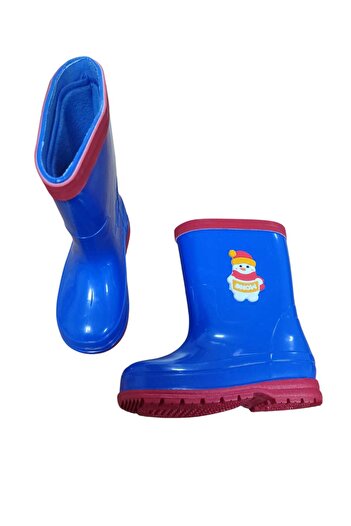GEZER Boy's Winter Waterproof Rain Boots with Removable Additional Socks